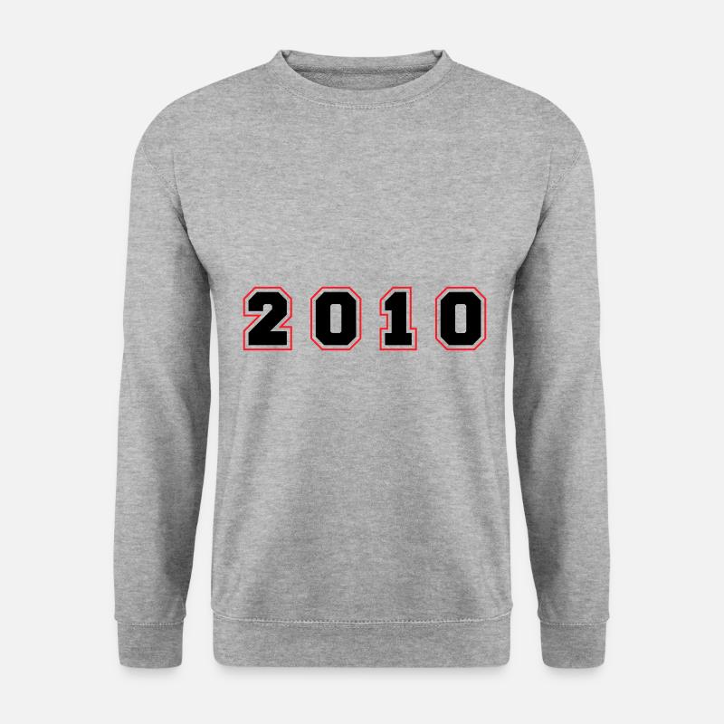 2010 Year Number - Unisex Sweatshirt - salt & pepper
