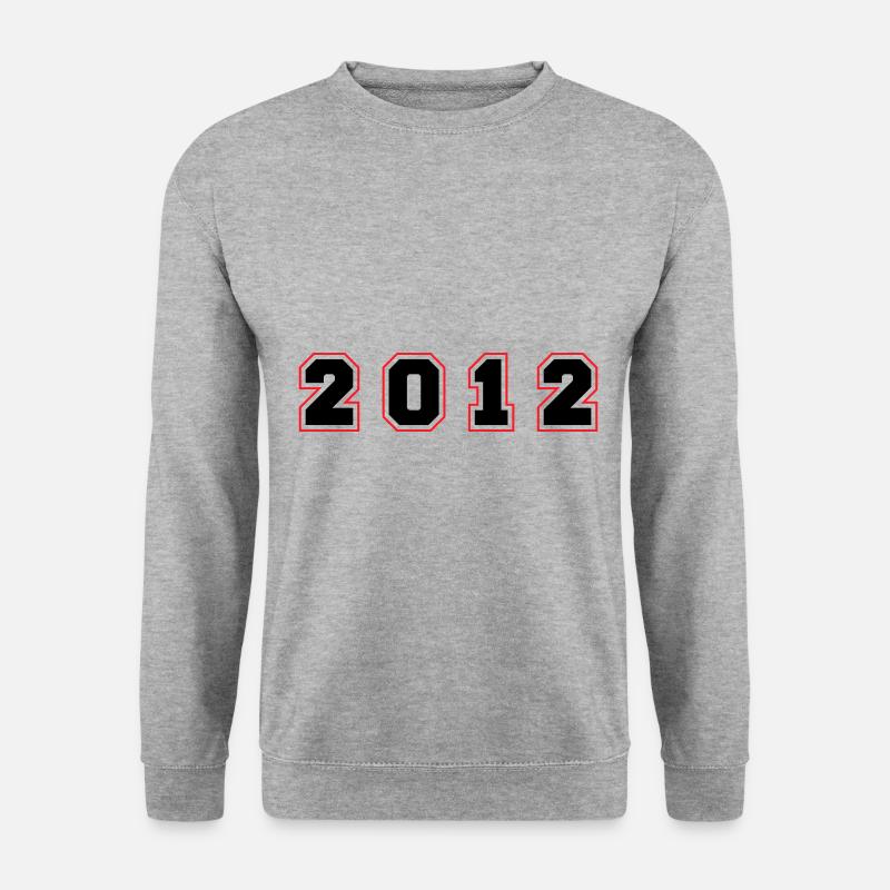 2012 Year Number - Unisex Sweatshirt - salt & pepper