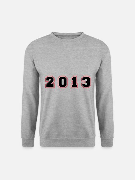 2013 Year Number - Unisex Sweatshirt - salt & pepper
