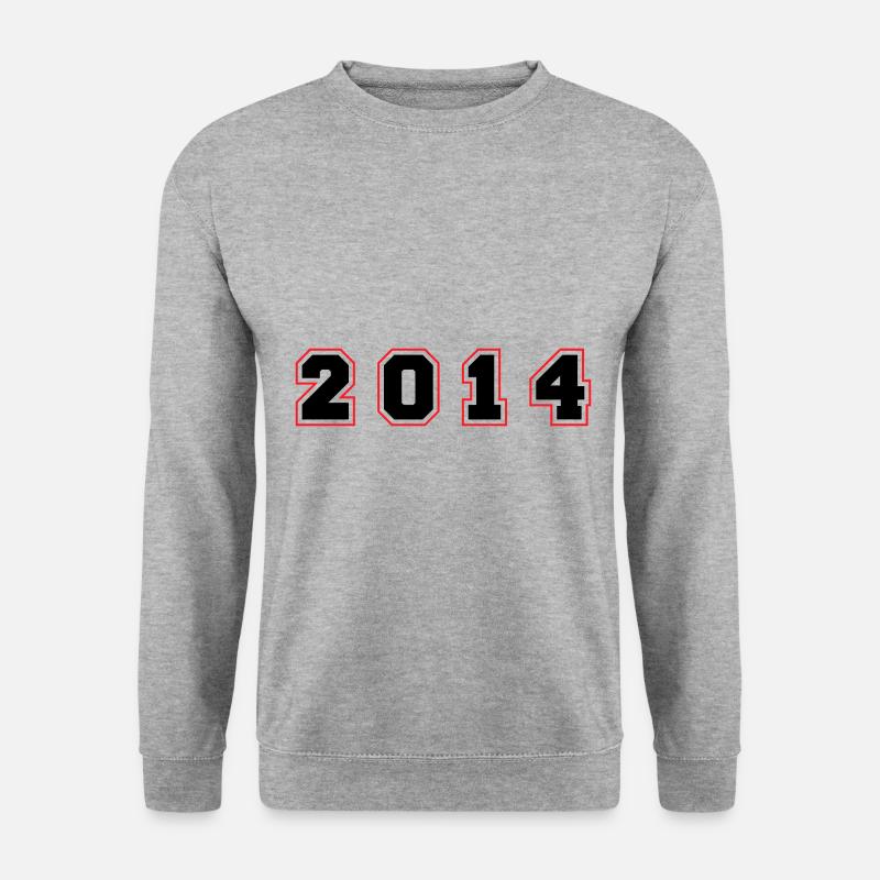 2014 Year Number - Unisex Sweatshirt - salt & pepper