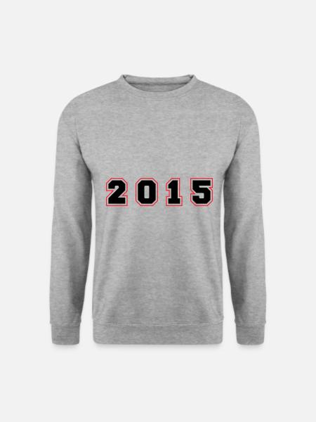 2015 Year Number - Unisex Sweatshirt - salt & pepper