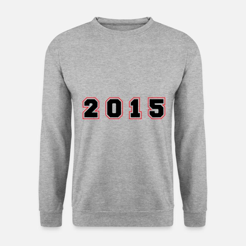 2015 Year Number - Unisex Sweatshirt - salt & pepper