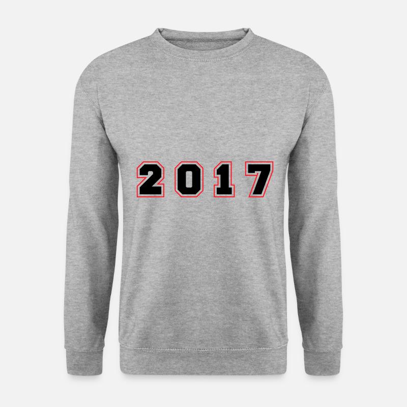 2017 Year Number - Unisex Sweatshirt - salt & pepper