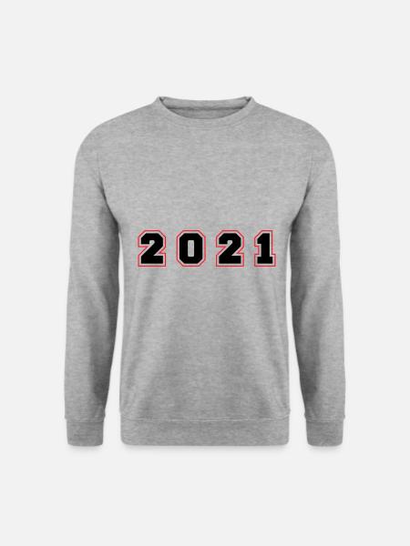 2021 Year Number - Unisex Sweatshirt - salt & pepper