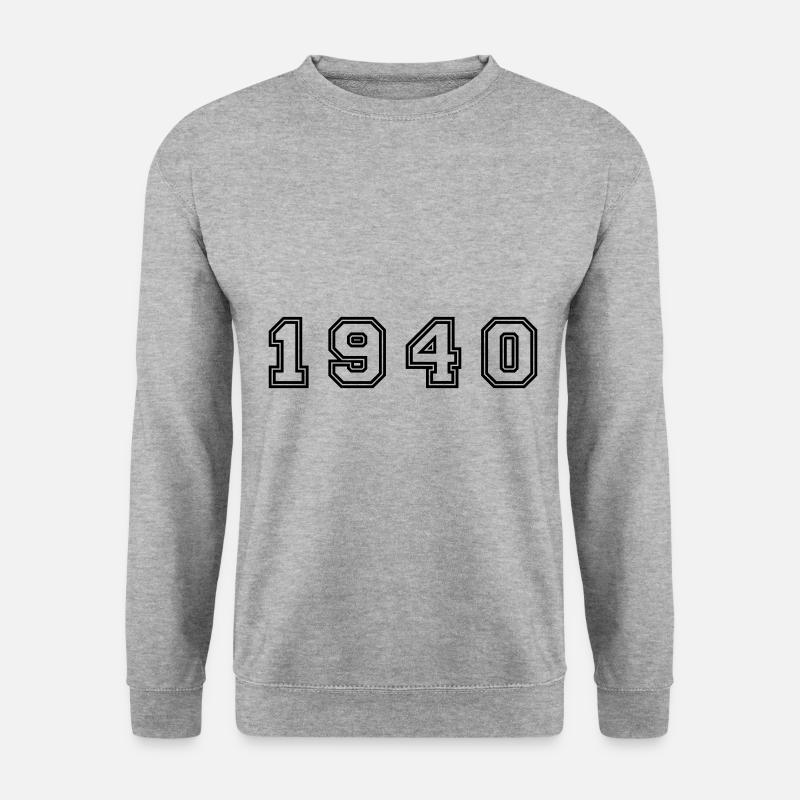 Numéro de l’année 1940 - Sweat-shirt Unisexe - gris chiné