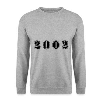 Anniversaire 2002 - Sweat-shirt Unisexe - gris chiné - Devant - Alina (178cm) & Michal (187cm)
