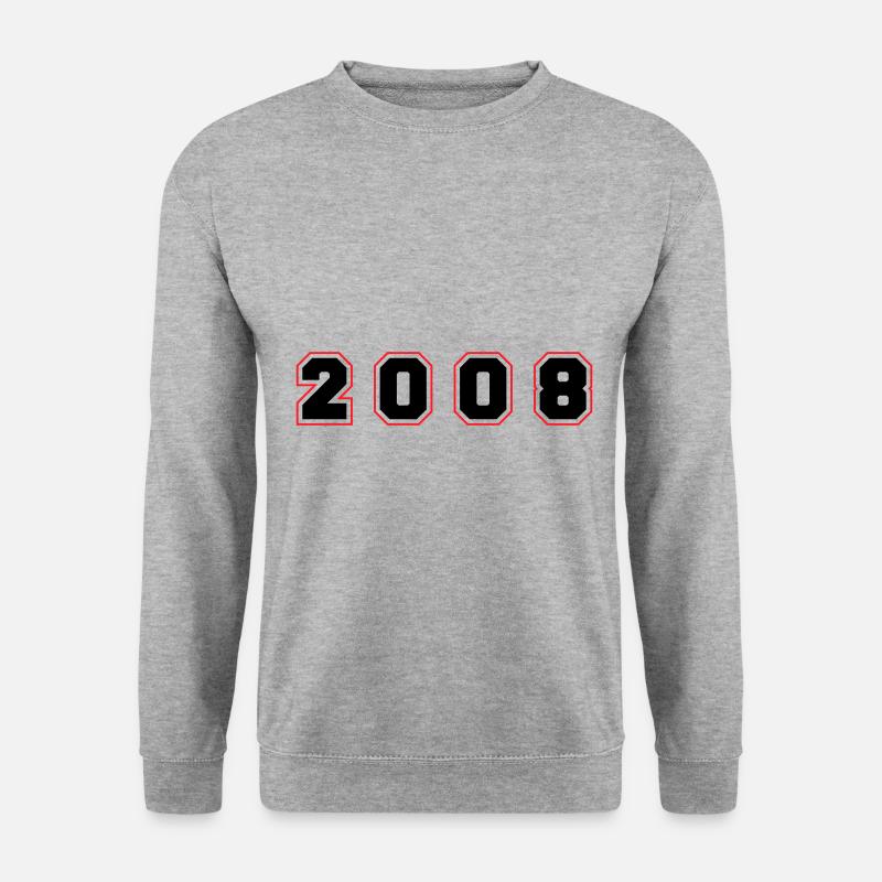 Numéro de l’année 2008 - Sweat-shirt Unisexe - gris chiné