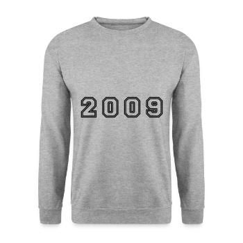 Numéro de l’année 2009 - Sweat-shirt Unisexe - gris chiné - Devant - Alina (178cm) & Michal (187cm)