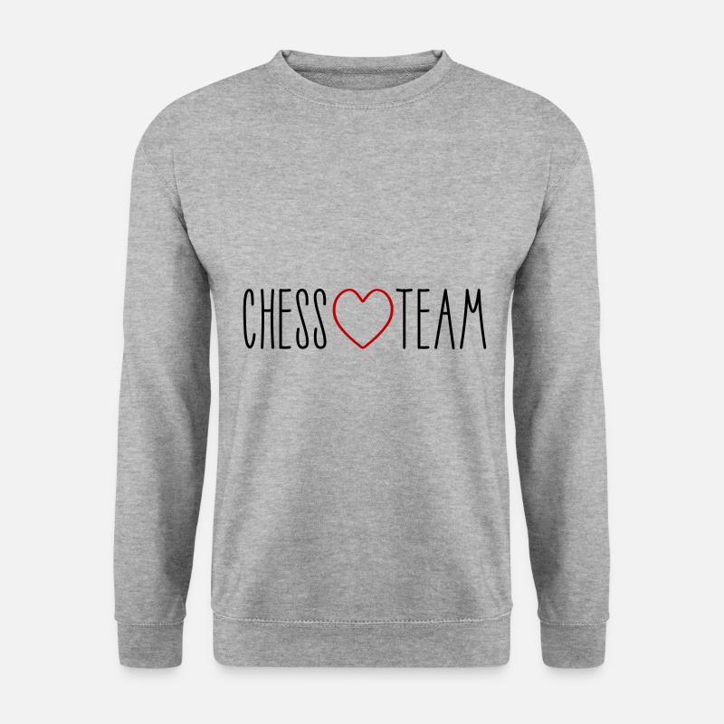 Chess Team Heart - Unisex Sweatshirt - salt & pepper
