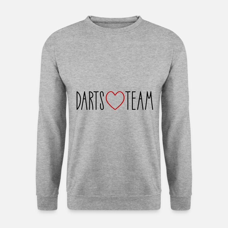 Darts Team Heart - Unisex Sweatshirt - salt & pepper