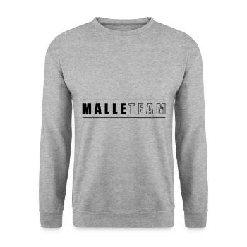Malle Team Mallorca - Unisex Pullover - Weißgrau meliert - Vorne - Alina (178cm) & Michal (187cm)