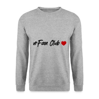 Coeur du Fan Club - Sweat-shirt Unisexe - gris chiné - Devant - Alina (178cm) & Michal (187cm)