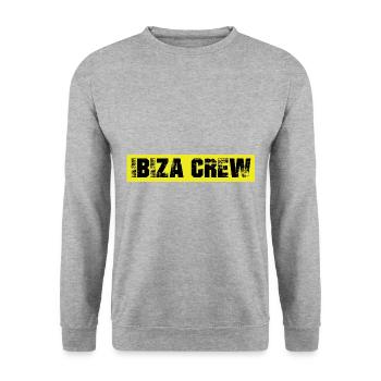 Ibiza Crew - Unisex Sweatshirt - salt & pepper - Front - Alina (178cm) & Michal (187cm)