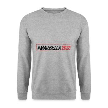 Marbella 2023 - Unisex Sweatshirt - salt & pepper - Front - Alina (178cm) & Michal (187cm)