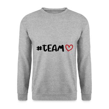Coeur d'équipe - Sweat-shirt Unisexe - gris chiné - Devant - Alina (178cm) & Michal (187cm)