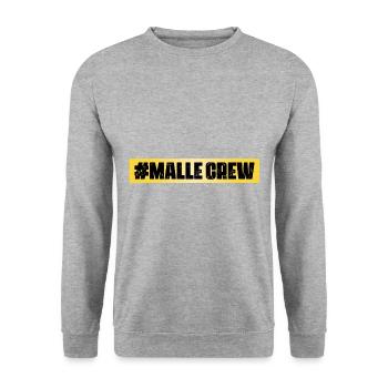 Malle Crew - Sweat-shirt Unisexe - gris chiné - Devant - Alina (178cm) & Michal (187cm)