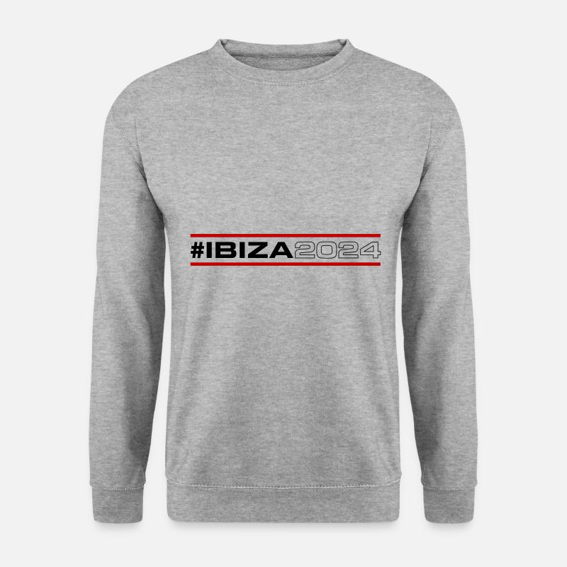 Ibiza 2024 - Unisex Pullover - Weißgrau meliert
