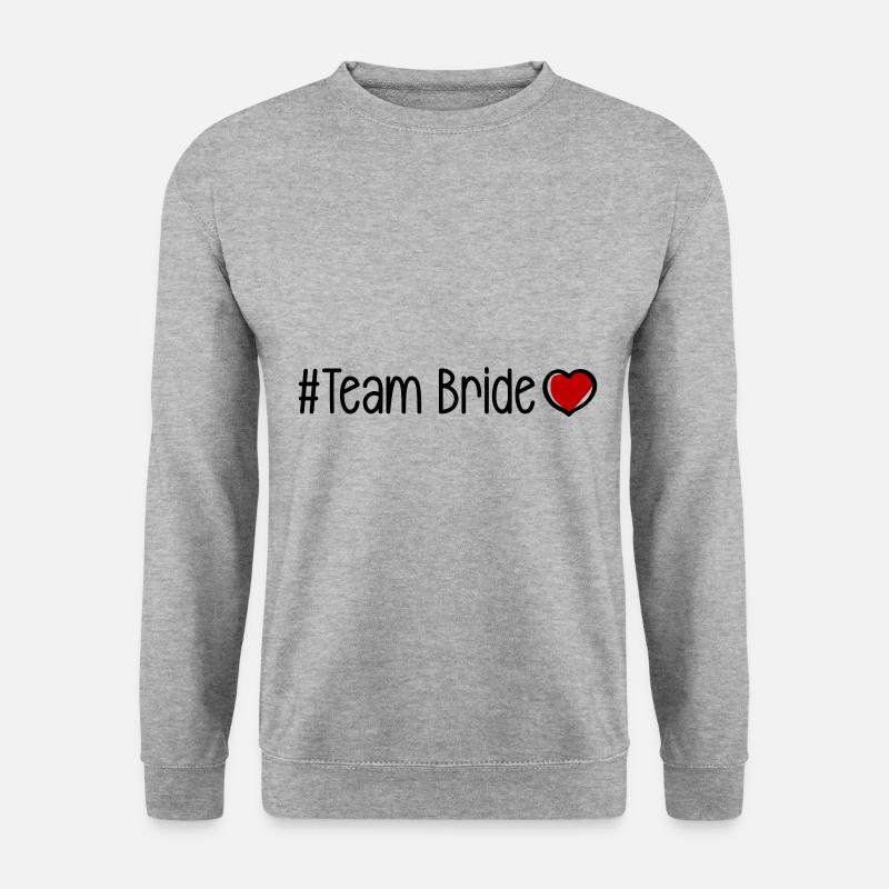 Team Bride Heart - Unisex Sweatshirt - salt & pepper