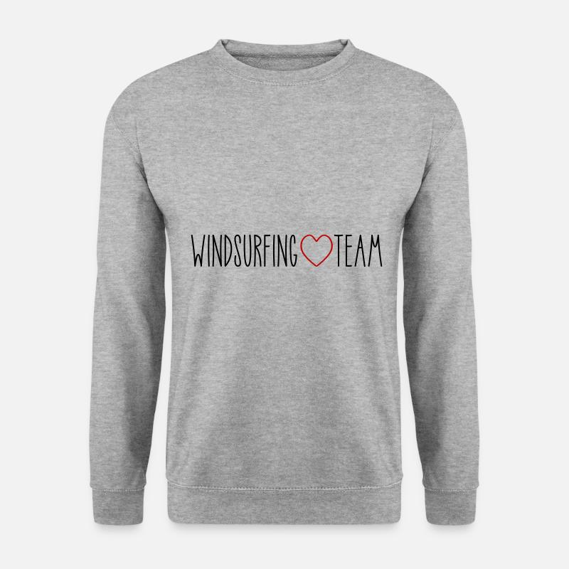 Windsurfing Team Heart - Unisex Sweatshirt - salt & pepper