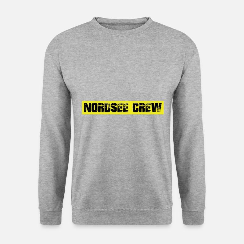 Nordsee Crew - Unisex Pullover - Weißgrau meliert