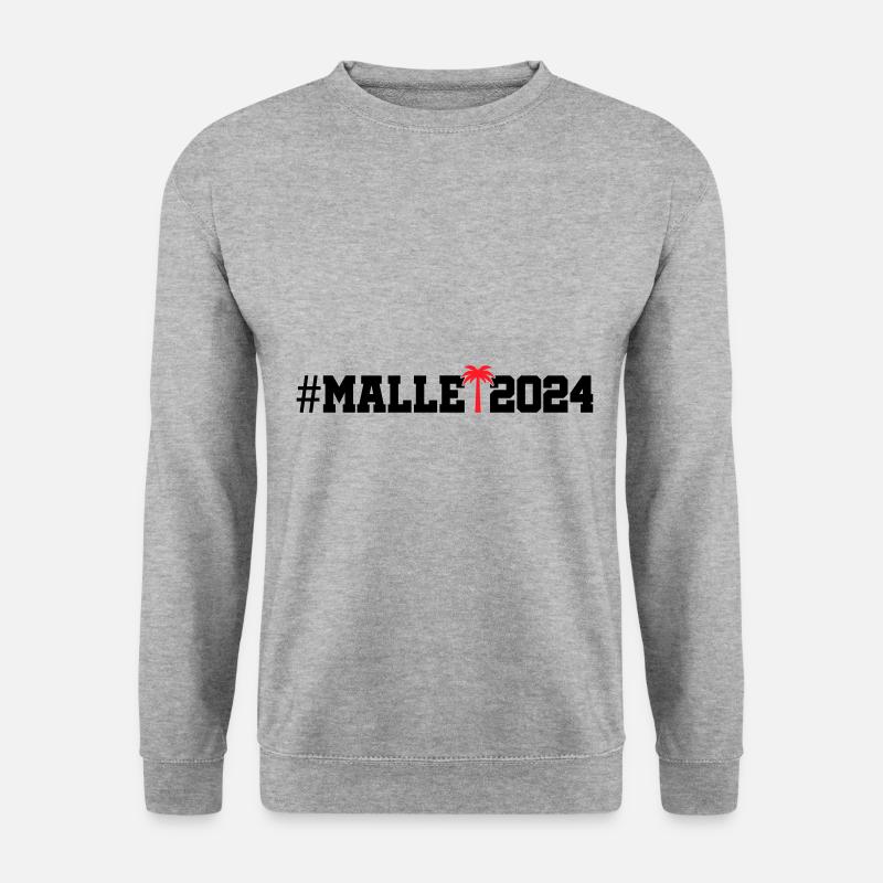 Malle 2024 - Unisex Pullover - Weißgrau meliert