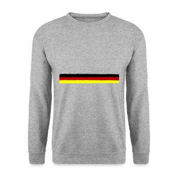 Germany Colors Symbol - Unisex Sweatshirt - salt & pepper - Front - Alina (178cm) & Michal (187cm)
