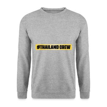 Thailand Crew - Unisex Pullover - Weißgrau meliert - Vorne - Alina (178cm) & Michal (187cm)