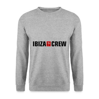 Ibiza Crew - Unisex Sweatshirt - salt & pepper - Front - Alina (178cm) & Michal (187cm)