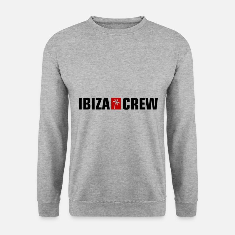 Ibiza Crew - Unisex Pullover - Weißgrau meliert