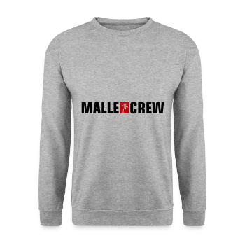 Malle Crew - Unisex Pullover - Weißgrau meliert - Vorne - Alina (178cm) & Michal (187cm)