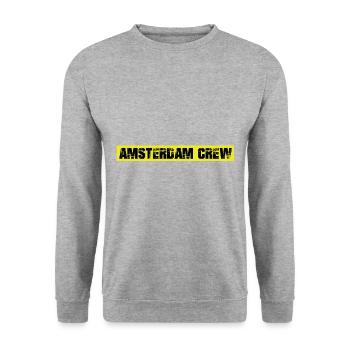 Amsterdam Crew - Unisex Sweatshirt - salt & pepper - Front - Alina (178cm) & Michal (187cm)