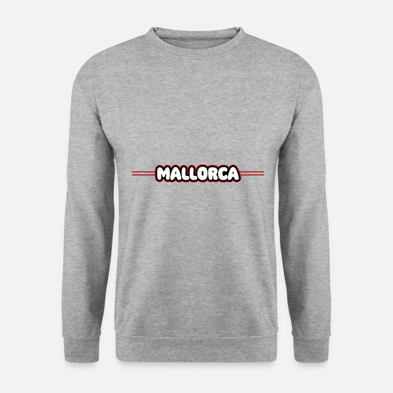 Mallorca Urlaub - Unisex Pullover - Weißgrau meliert