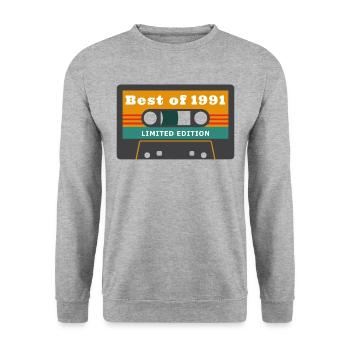 best of 1991 édition limitée - Sweat-shirt Unisexe - gris chiné - Devant - Alina (178cm) & Michal (187cm)