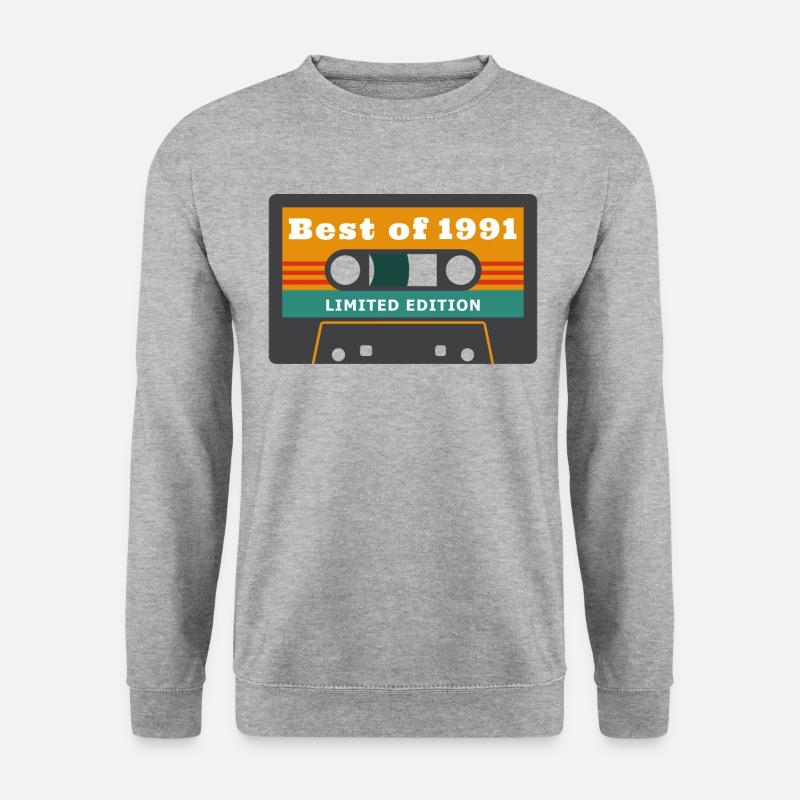 Best of 1991 limitierte Auflage - Unisex Pullover - Weißgrau meliert