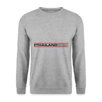 Thailand 2024 - Unisex Pullover - Weißgrau meliert - Vorne - Alina (178cm) & Michal (187cm)