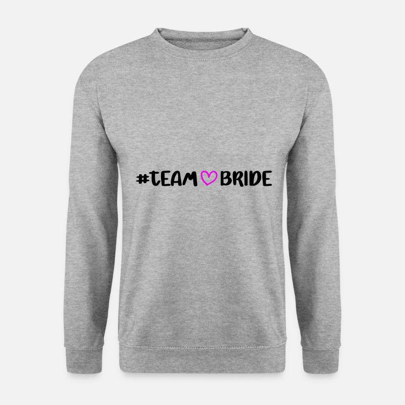Team Bride Heart - Unisex Sweatshirt - salt & pepper