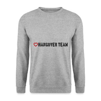 Hangover Team Heart - Unisex Sweatshirt - salt & pepper - Front - Alina (178cm) & Michal (187cm)