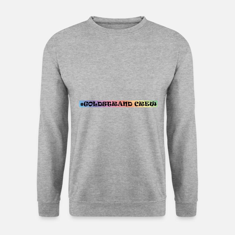 Goldstrand Crew - Unisex Pullover - Weißgrau meliert