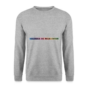 Lloret De Mar Crew - Unisex Sweatshirt - salt & pepper - Front - Alina (178cm) & Michal (187cm)