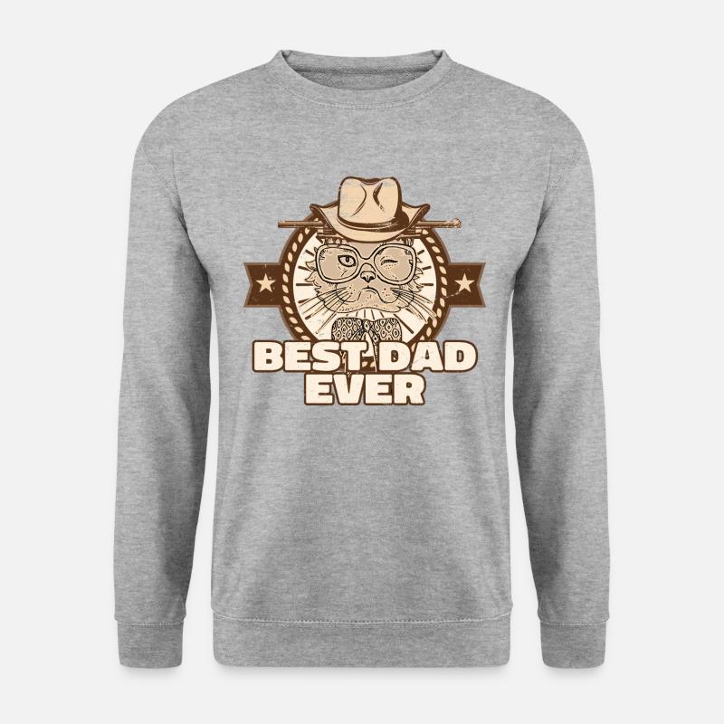 Best Cat Dad Ever - Unisex Sweatshirt - salt & pepper