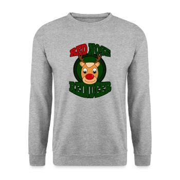 Christmas Christmas Christmas Christmas - Unisex Sweatshirt - salt & pepper - Front - Alina (178cm) & Michal (187cm)