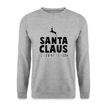 Christmas Christmas Christmas Christmas - Unisex Sweatshirt - salt & pepper - Front - Alina (178cm) & Michal (187cm)