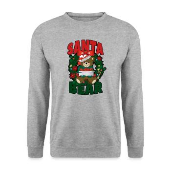 Christmas Christmas Christmas Christmas - Unisex Sweatshirt - salt & pepper - Front - Alina (178cm) & Michal (187cm)