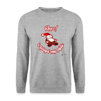 Christmas Christmas X-Mas - Unisex Sweatshirt - salt & pepper - Front - Alina (178cm) & Michal (187cm)