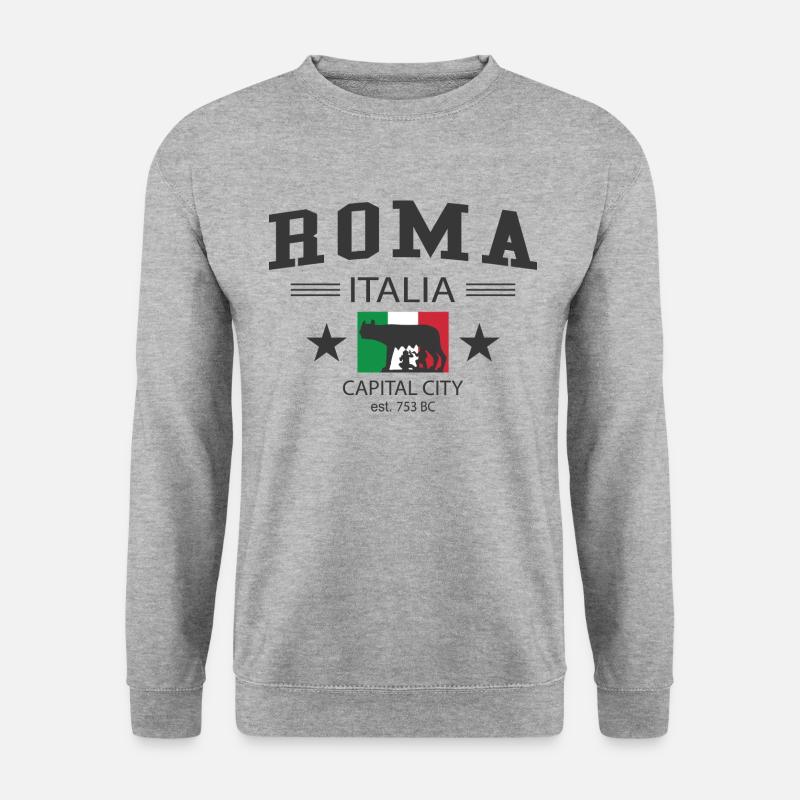 Roma - Unisex Pullover - Weißgrau meliert