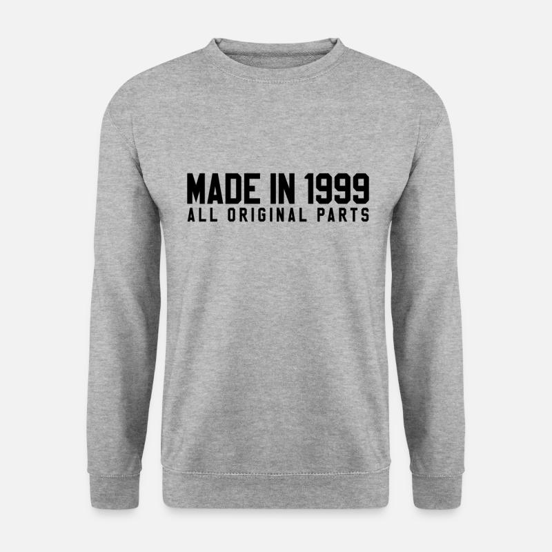 1999 - Unisex Pullover - Weißgrau meliert