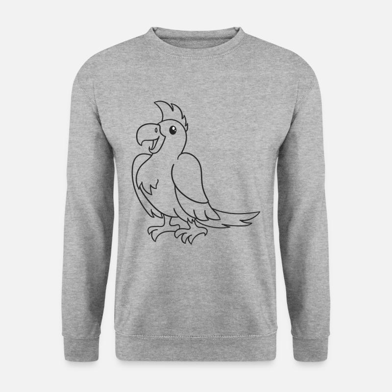 Parrot, bird, gift, gift idea - Unisex Sweatshirt - salt & pepper