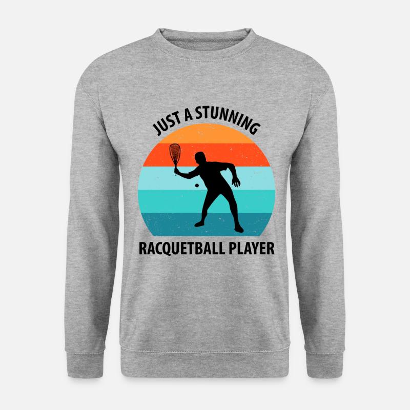 Racqueetball - Unisex Pullover - Weißgrau meliert