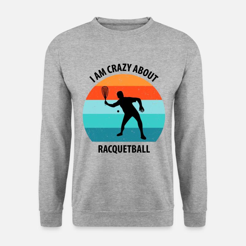 Racqueetball - Unisex Pullover - Weißgrau meliert