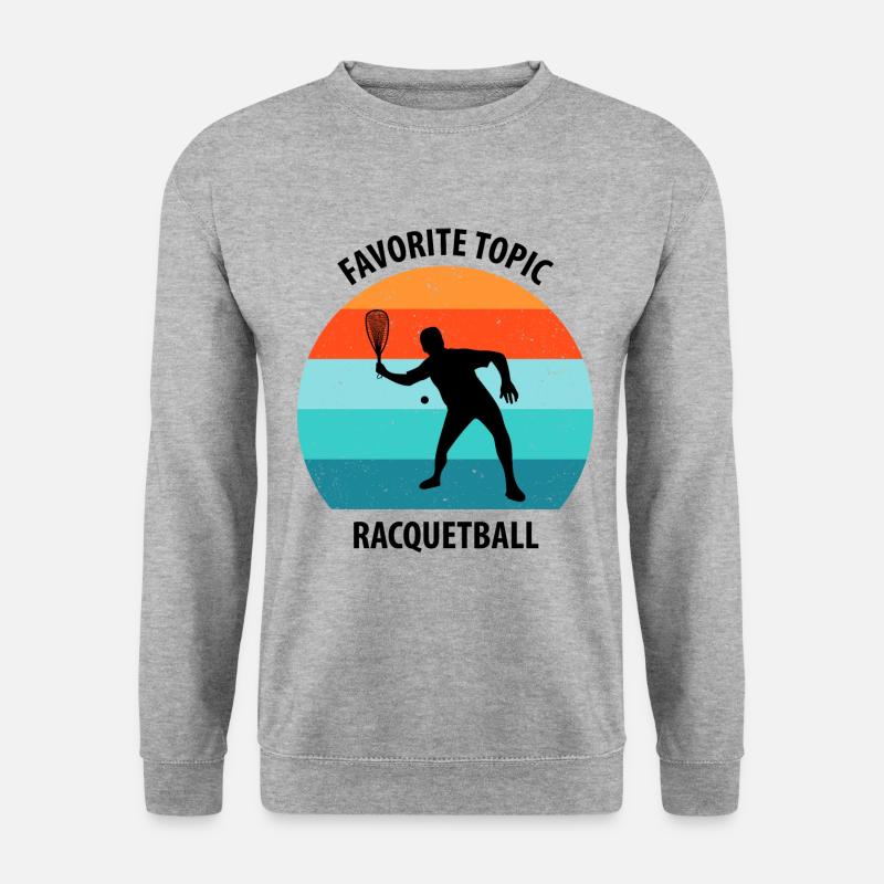 Racqueetball - Unisex Pullover - Weißgrau meliert